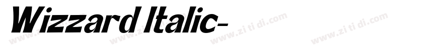 Wizzard Italic字体转换